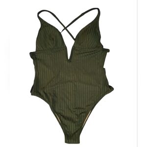 Shade & Shore Olive Women's Swimsuit NWT